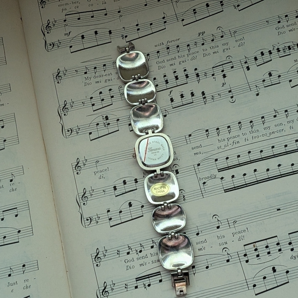 Silver Textured Bracelet Watch - Picture 3 of 10